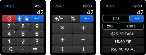 Những ứng dụng tốt nhất cho Apple Watch, bạn không thể bỏ qua 30 PCalc là một máy tính khoa học tiên tiến trên iPhone và iPad